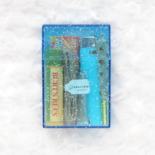 Load image into Gallery viewer, Travel Stash Case - Blue Sparkle