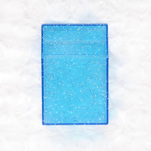Load image into Gallery viewer, Travel Stash Case - Blue Sparkle
