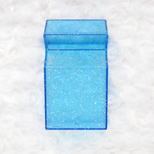 Load image into Gallery viewer, Travel Stash Case - Blue Sparkle