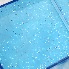 Load image into Gallery viewer, Travel Stash Case - Blue Sparkle