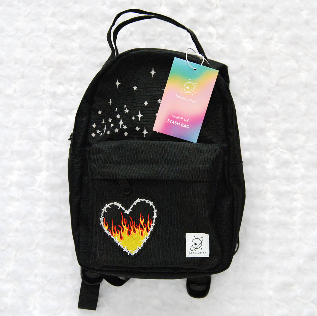 Hearts on Fire Smell-Proof Mini Backpack