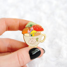 Load image into Gallery viewer, Mushroom Tea Enamel Pin