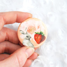 Load image into Gallery viewer, Strawberry Bun Button Pin