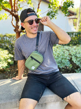 Load image into Gallery viewer, Smiley Face Smell-Proof Crossbody Bag (Forest)