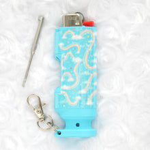 Load image into Gallery viewer, Rainbow Skies Holographic Hemp+Poker Lighter Case