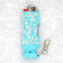 Load image into Gallery viewer, Rainbow Skies Holographic Hemp+Poker Lighter Case