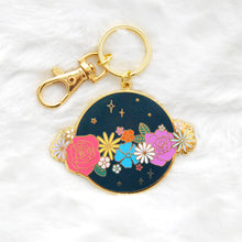 Load image into Gallery viewer, B-GRADE Cosmic Blossoms Enamel Keychain