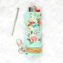 Load image into Gallery viewer, Butterfly Garden Hemp+Poker Lighter Case