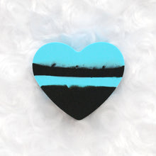 Load image into Gallery viewer, Heart Silicone Container - Blue/Black