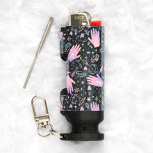 Load image into Gallery viewer, Cosmic Energy Holographic Hemp+Poker Lighter Case