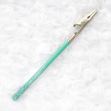 Load image into Gallery viewer, Teal Twinkle Glitter Roach Clip