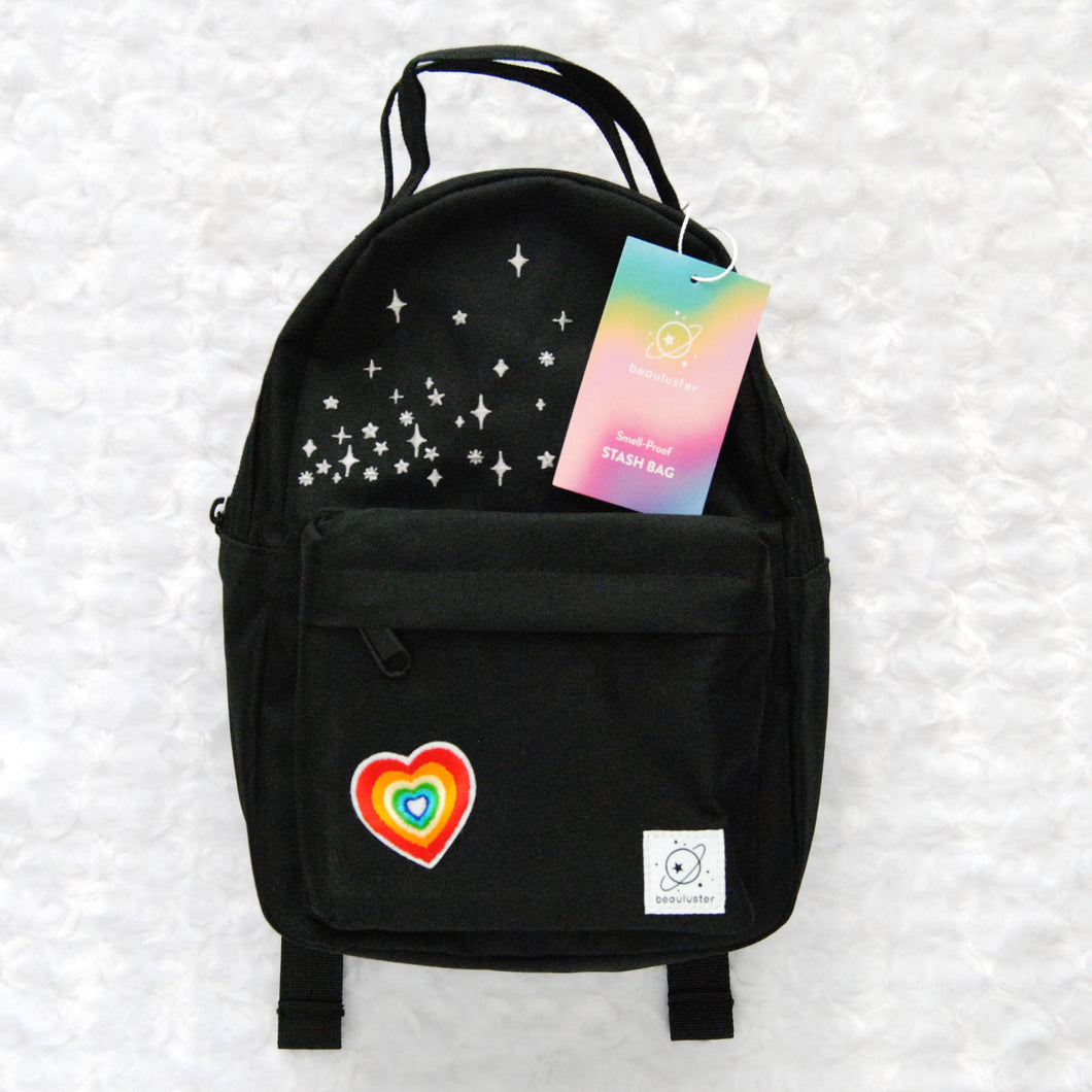 Rainbow Heart Smell-Proof Mini Backpack