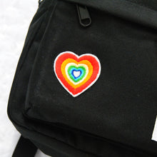 Load image into Gallery viewer, Rainbow Heart Smell-Proof Mini Backpack
