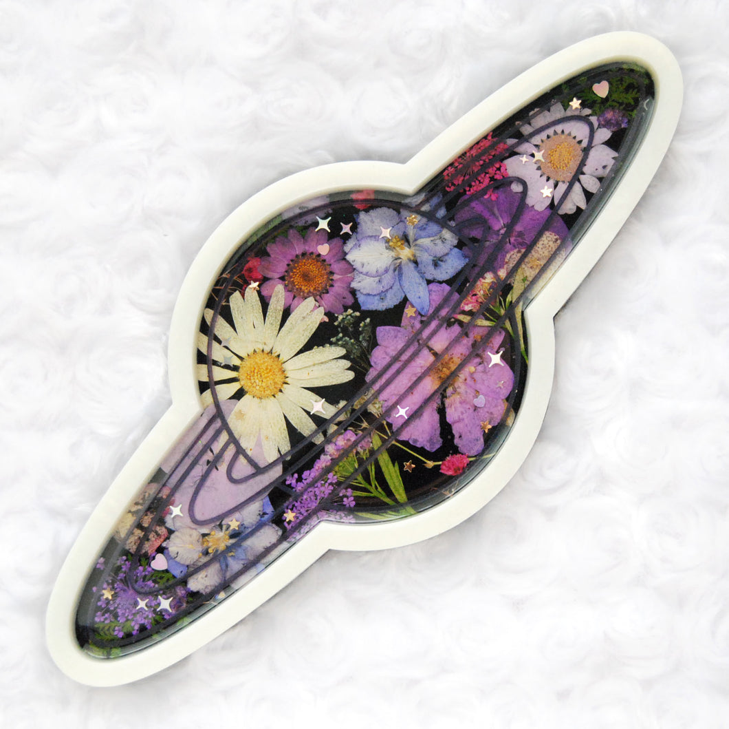 Cosmic Blossoms Resin Tray