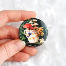Load image into Gallery viewer, Mushroom Tea Button Pin
