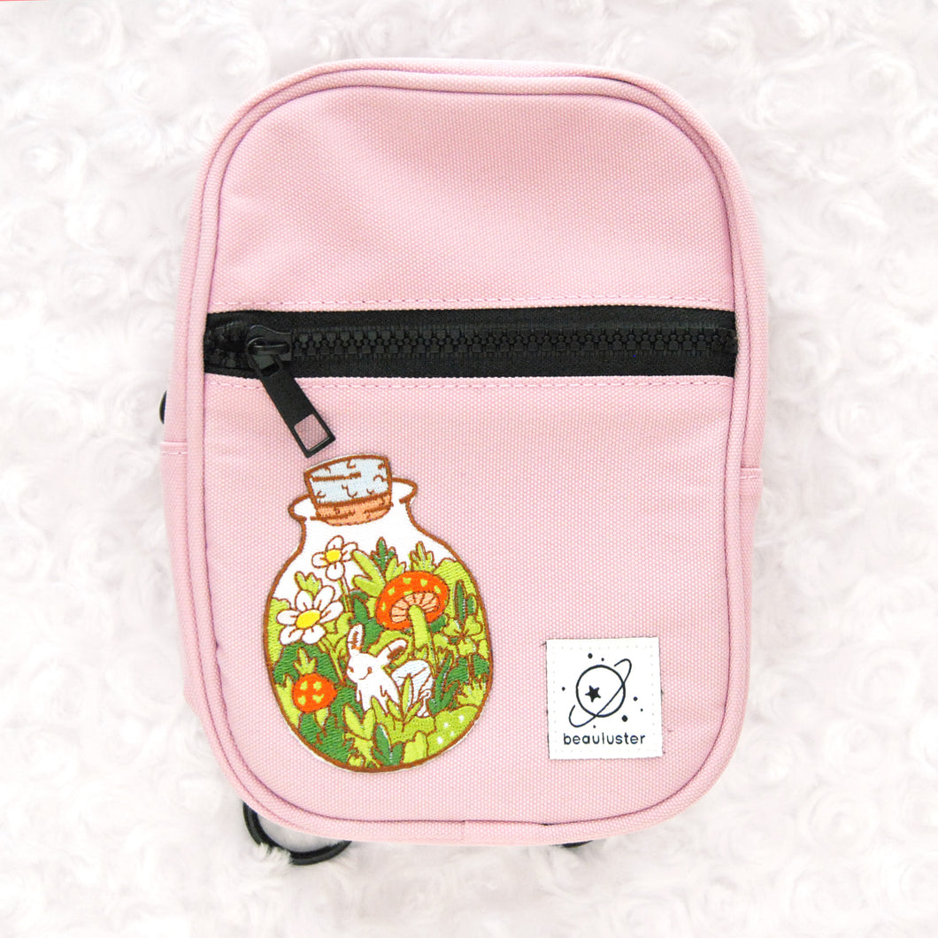 Bunny's Little Paradise Smell-Proof Crossbody (Pink Rose)
