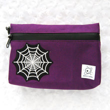 Load image into Gallery viewer, Caught in Your Web - Purple Smell-Proof Stash Bag
