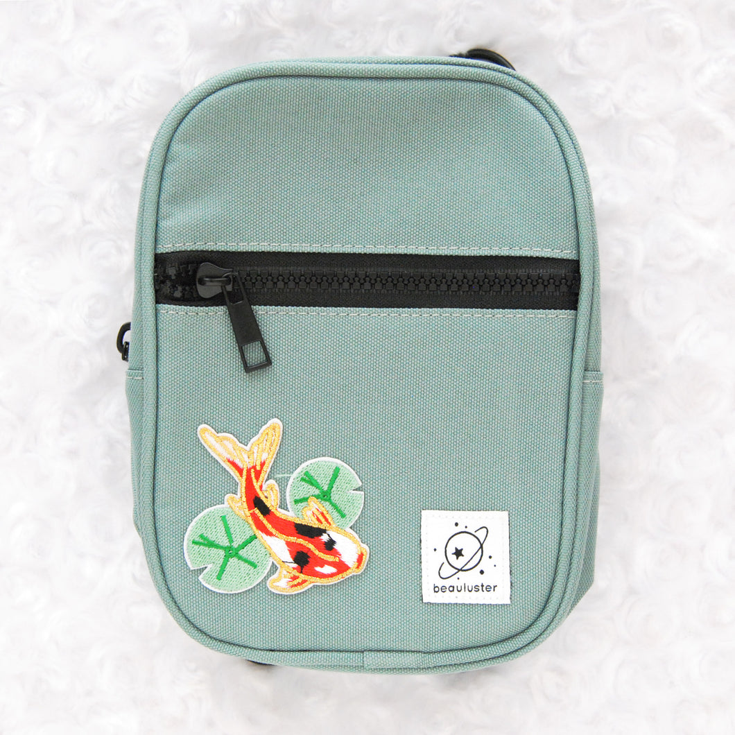 Koi Pond Smell-Proof Crossbody Bag (Sea Glass)
