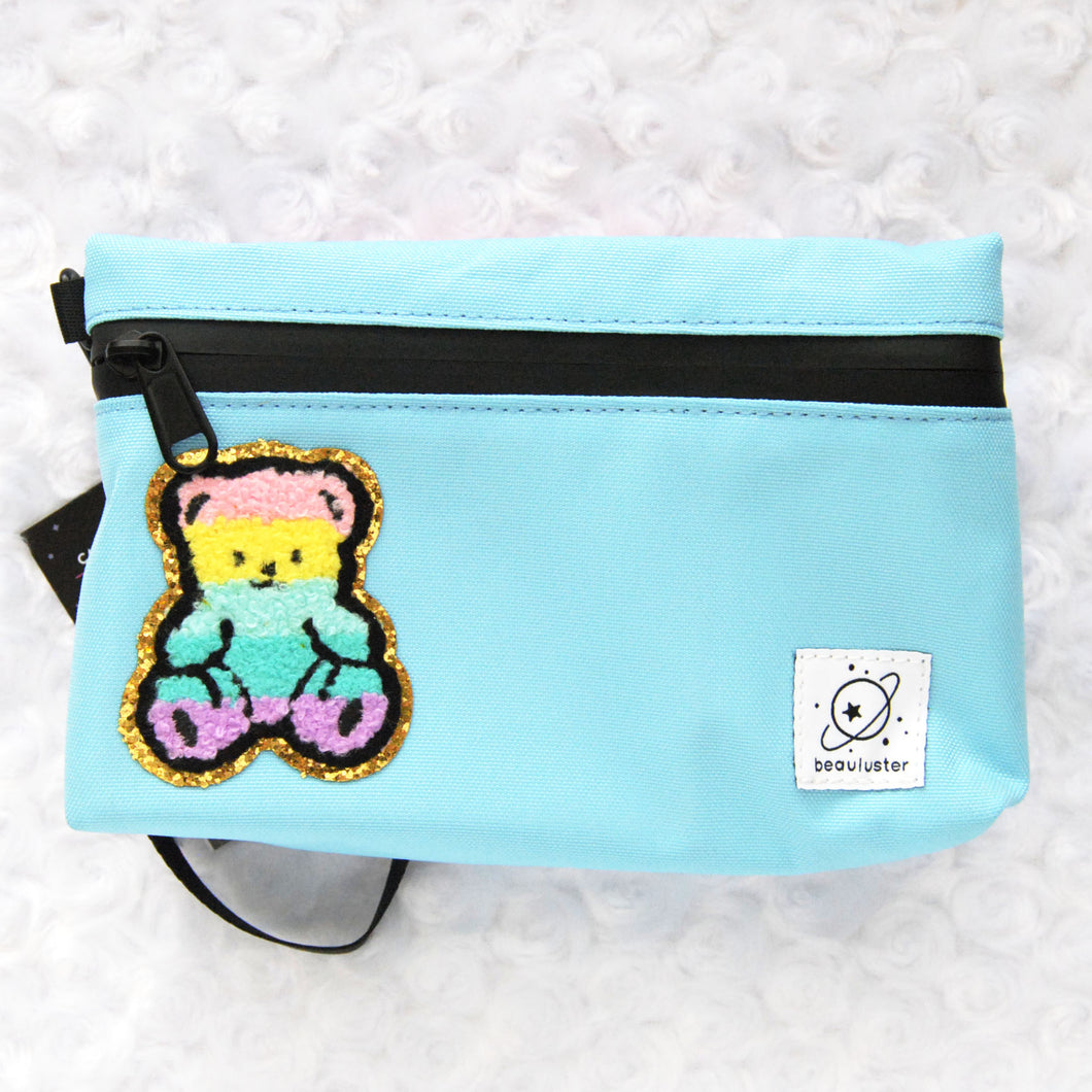 Rainbow Teddy - Blue Smell-Proof Stash Bag