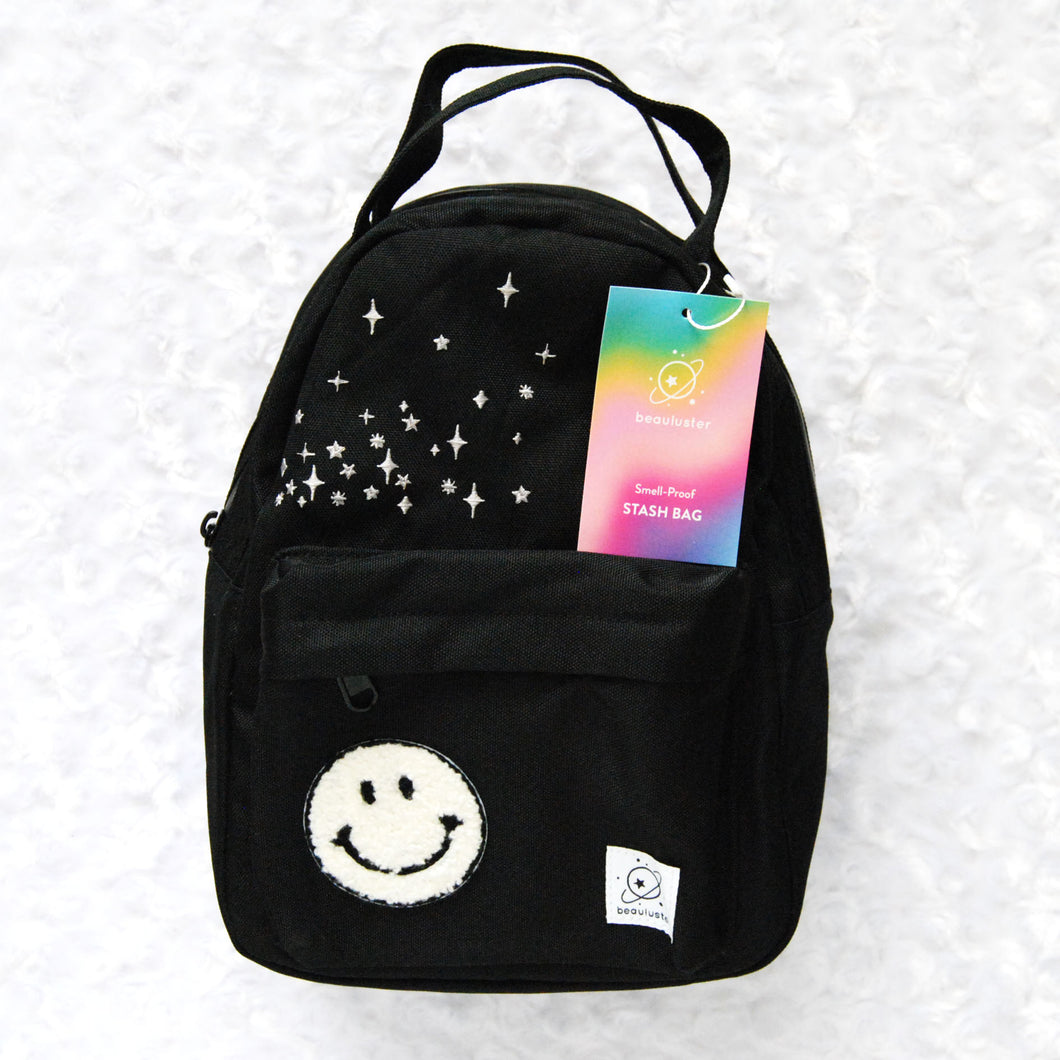 Happy Face Smell-Proof Mini Backpack