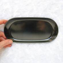 Load image into Gallery viewer, Black Matte Oval Tray

