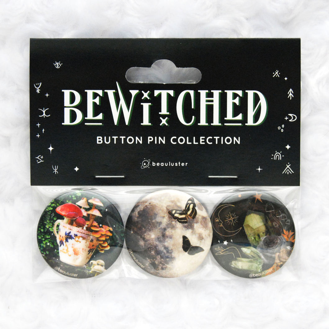 Bewitched Button Pin Set