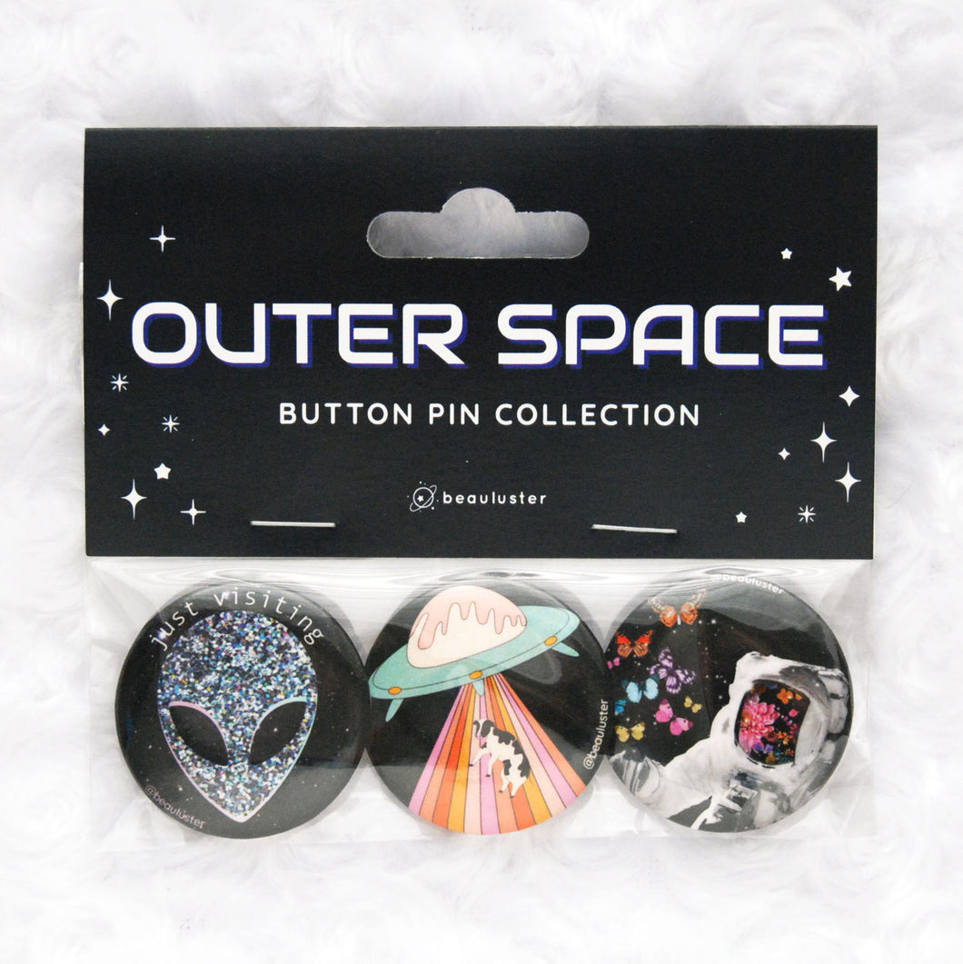 Outer Space Button Pin Set