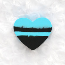 Load image into Gallery viewer, Heart Silicone Container - Blue/Black
