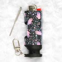 Load image into Gallery viewer, Cosmic Energy Holographic Hemp+Poker Lighter Case
