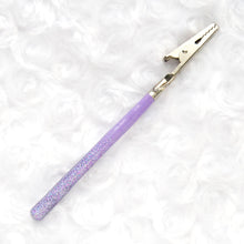 Load image into Gallery viewer, Lilac Blossom Glitter Roach Clip
