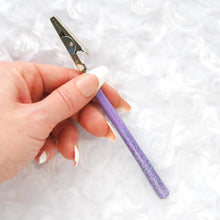 Load image into Gallery viewer, Lilac Blossom Glitter Roach Clip

