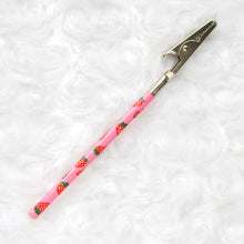 Load image into Gallery viewer, Strawberry Fields Hand-Painted Roach Clip
