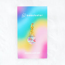 Load image into Gallery viewer, Rainbow Confetti Globe Charm
