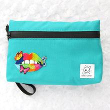 Load image into Gallery viewer, Butterfly Kisses - Teal Smell-Proof Stash Bag
