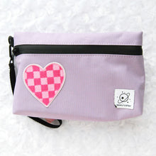 Load image into Gallery viewer, Checkered Heart - Lavender Smell-Proof Stash Bag

