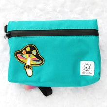 Load image into Gallery viewer, Groovy Shroom - Teal Smell-Proof Stash Bag
