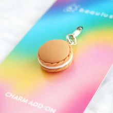 Load image into Gallery viewer, Chocolate Macaron Charm/Zipper Pull
