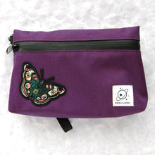 Load image into Gallery viewer, Midnight Flight - Purple Smell-Proof Stash Bag
